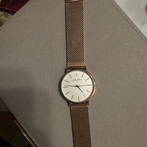 Gold Mesh Strap Watch
